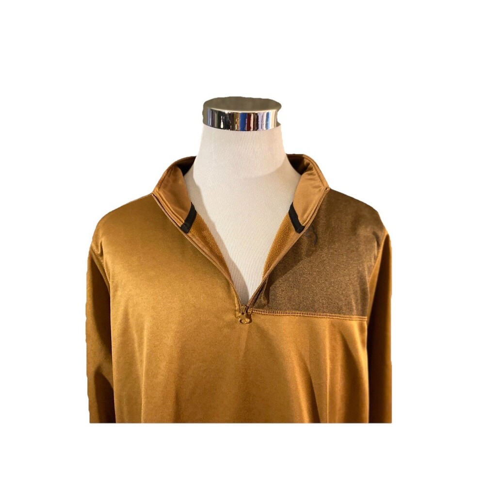 Browning 1/4 Zip Pullover Men’s Size 3XL Brown Fleece Lined Hunting Jacket
